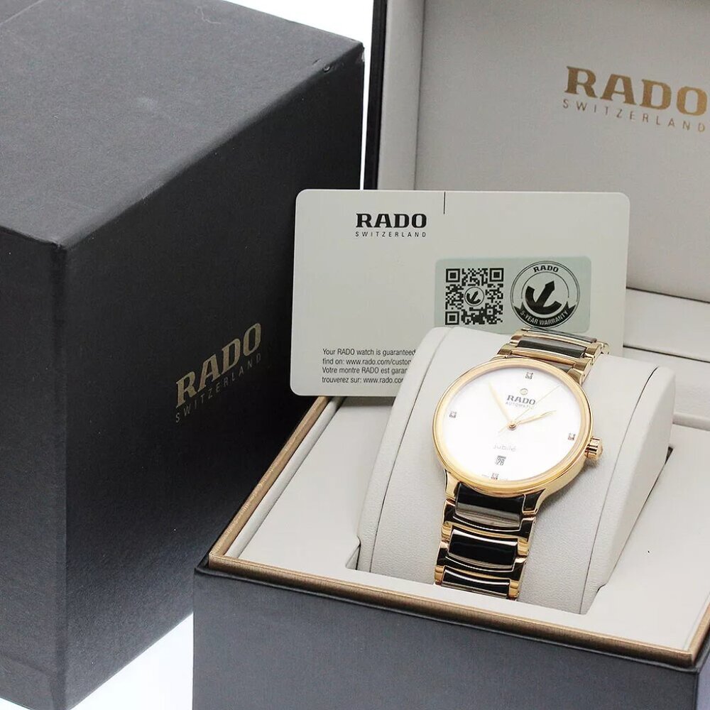 RADO Centrics R30017722 4P Diamond Date white Dial Automatic Men's Watch_874837